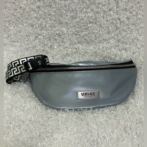 Versace Fragrances Silver Belt Bag Fanny Pack